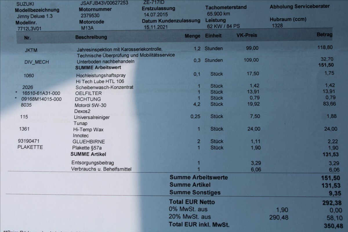 Suzuki Jimny SUV 1,3 l 63 kw