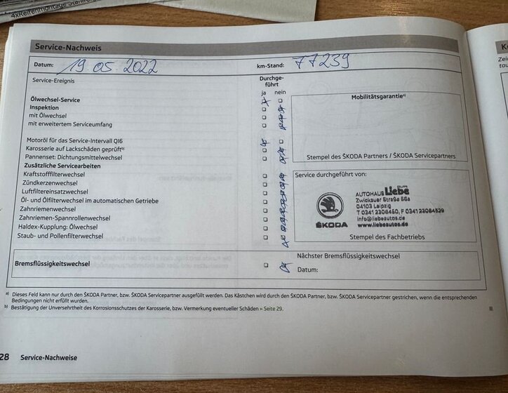 Škoda Octavia Kombi 1,2 l 63 kw