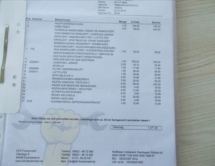 Škoda Fabia Hatchback 999,0 44 kw