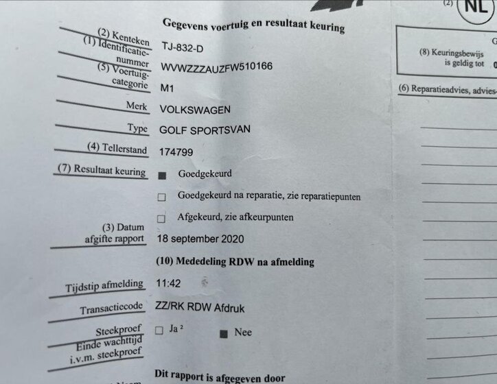 Volkswagen Golf Sportsvan MPV 1,6 l 81 kw