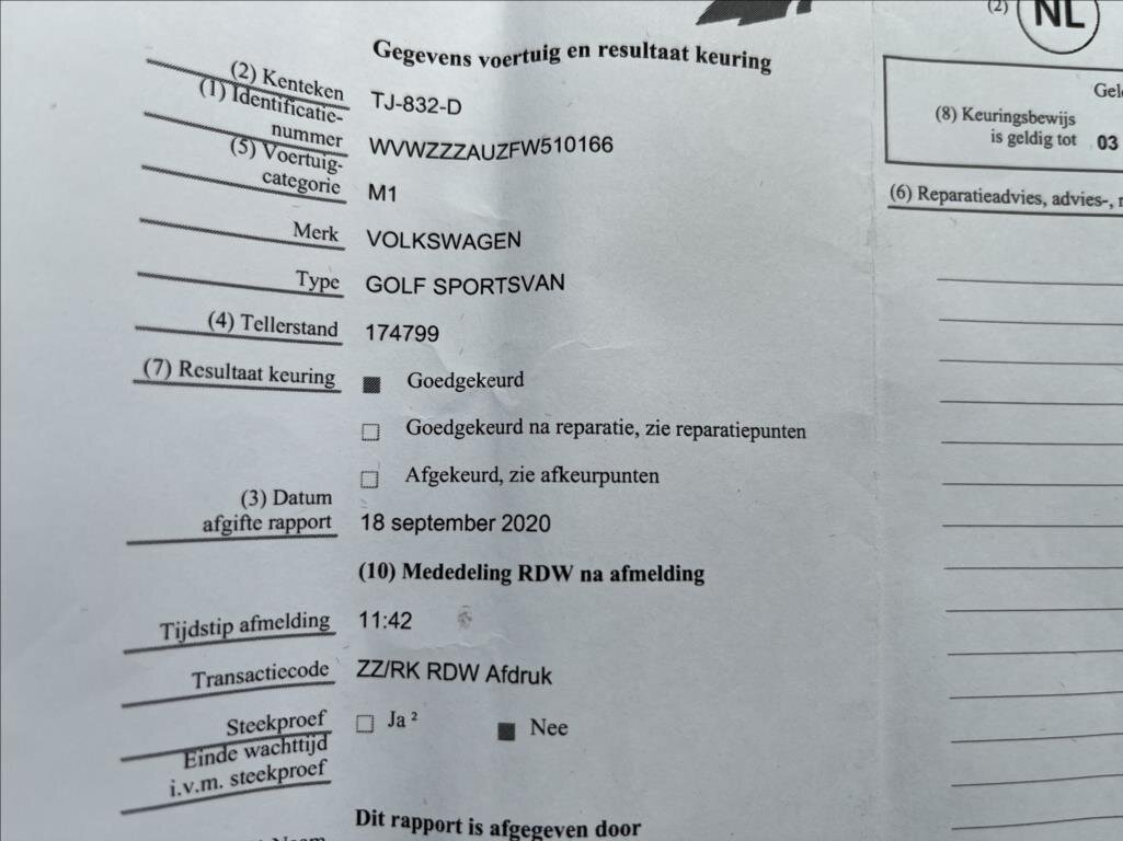 Volkswagen Golf Sportsvan MPV 1,6 l 81 kw