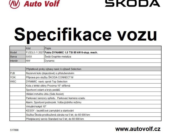 Škoda Fabia Hatchback 999,0 85 kw