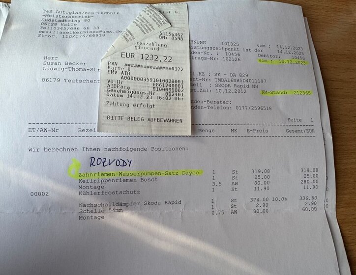 Škoda Rapid Sedan / Limuzína 1,6 l 77 kw