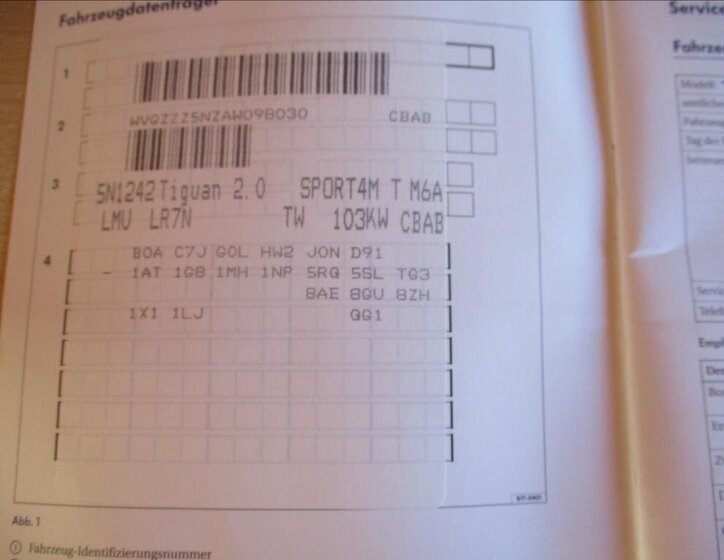 Volkswagen Tiguan SUV 2,0 l 103 kw