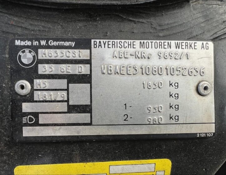 BMW M6 Kupé 3,5 l 210 kw