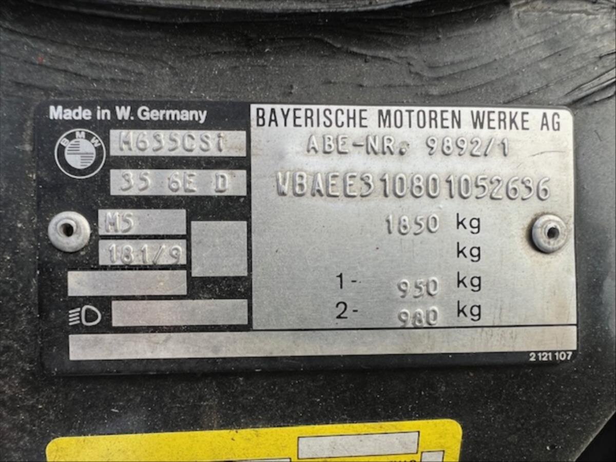 BMW M6 Kupé 3,5 l 210 kw