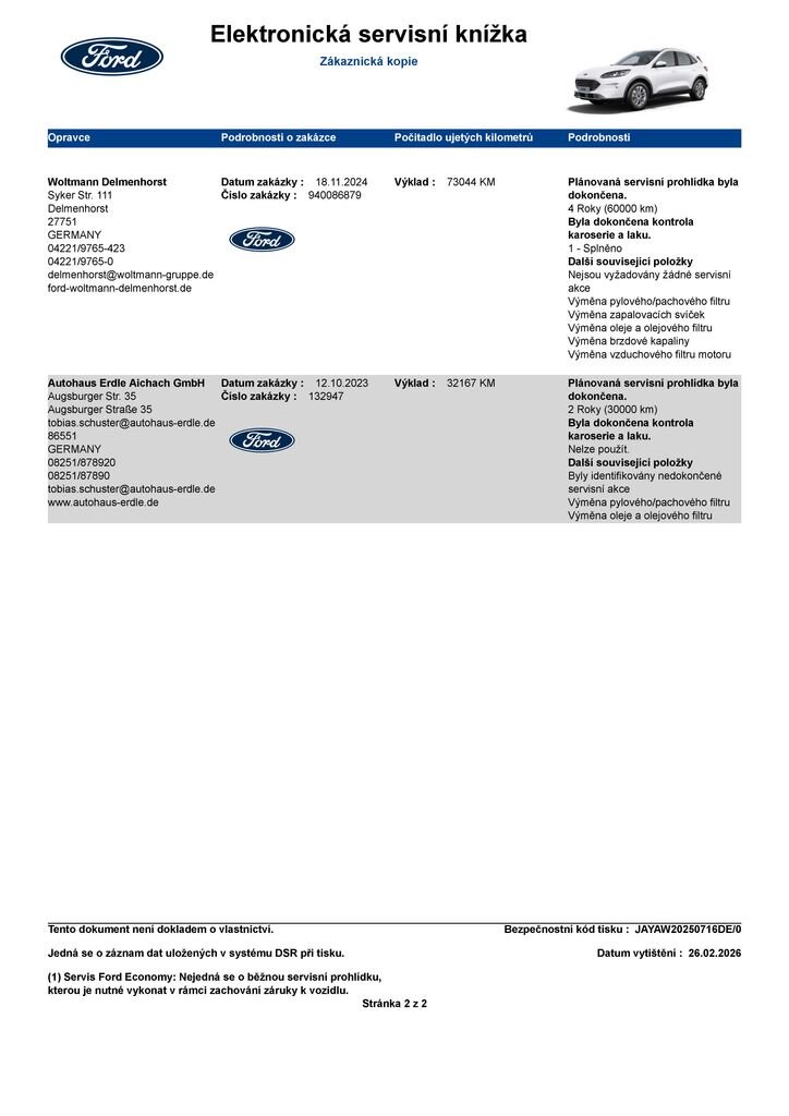 Ford Kuga SUV / Terénní 2,5 l 140 kw