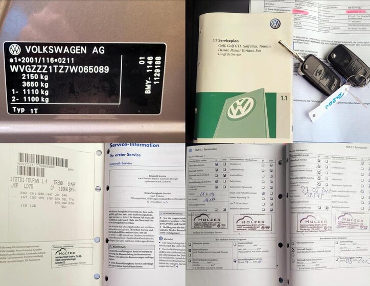 Volkswagen Touran Kombi 1,4 l 103 kw