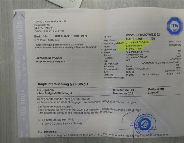 Volkswagen Golf Plus 40