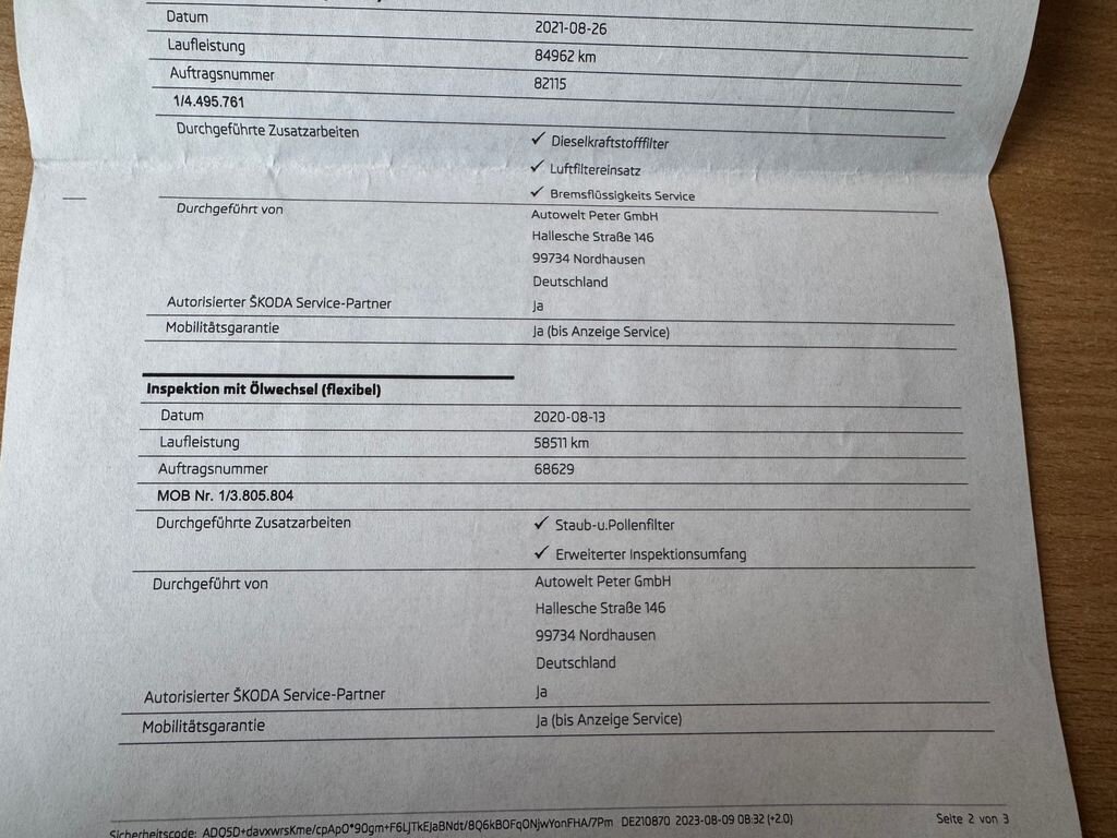 Škoda Octavia Kombi 1,6 l 85 kw