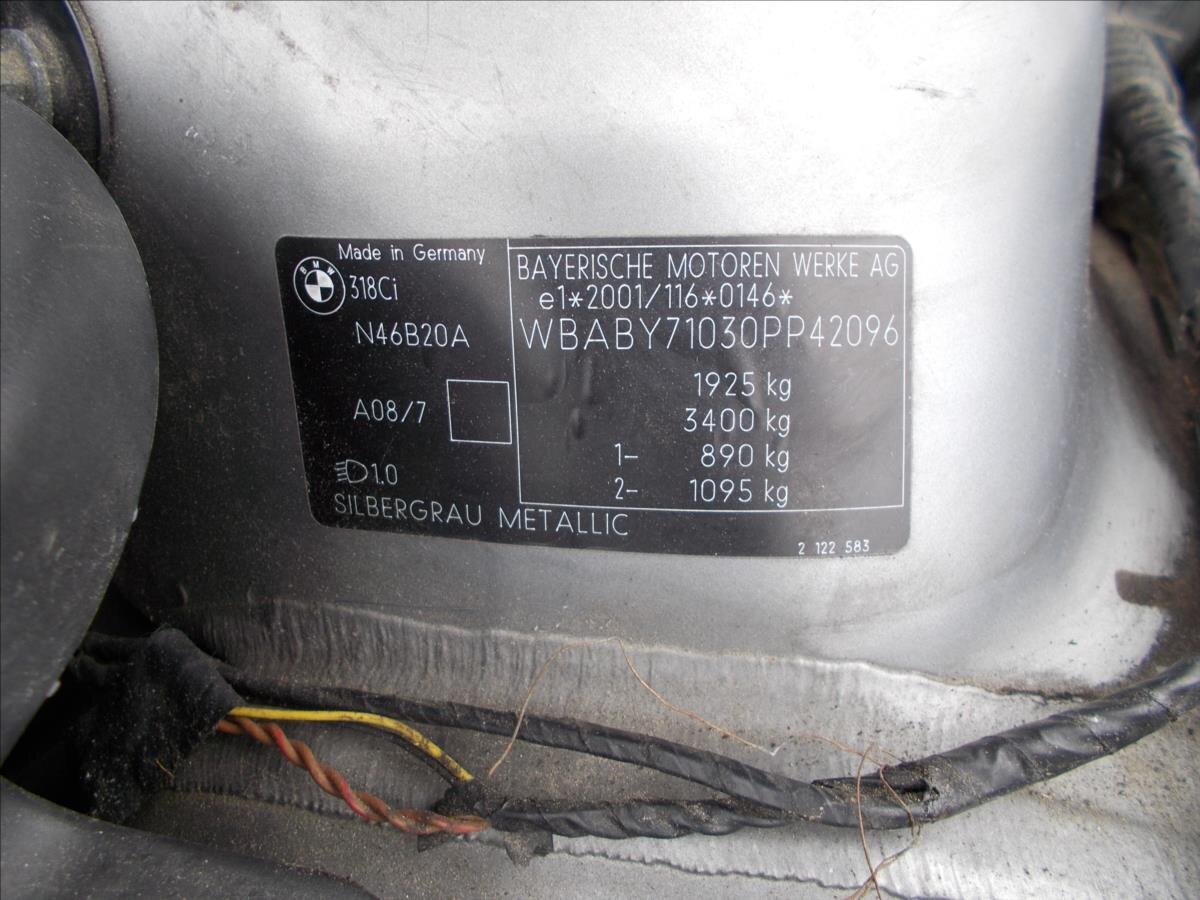 BMW Řada 3 Kabriolet 2,0 l 105 kw