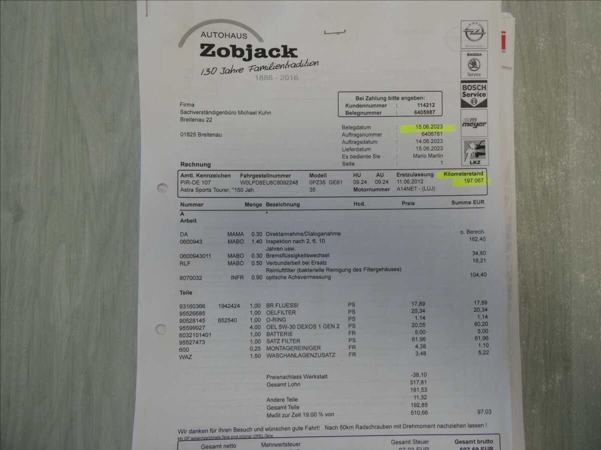 Opel Astra Kombi 1,4 l 88 kw