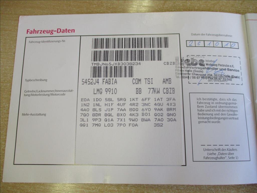 Škoda Fabia Kombi 1,2 l 77 kw