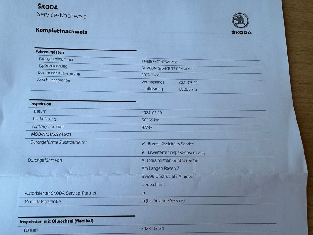 Škoda Superb Kombi 1,4 l 110 kw