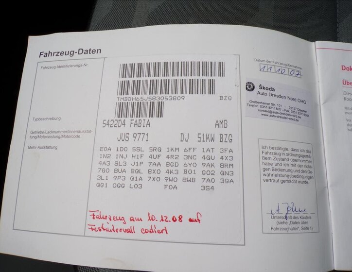 Škoda Fabia Hatchback 1,2 l 51 kw