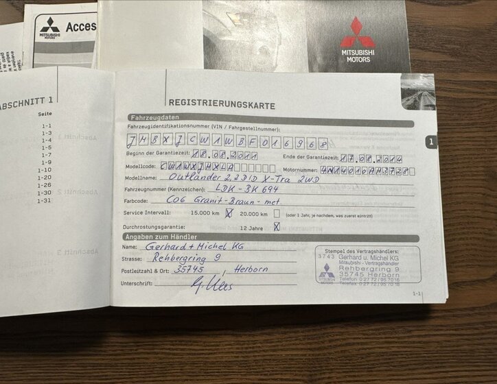 Mitsubishi Outlander SUV 2,3 l 130 kw