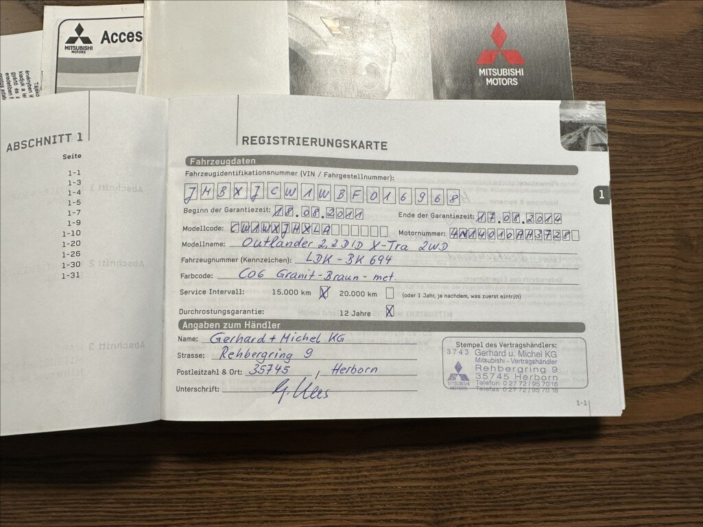 Mitsubishi Outlander SUV 2,3 l 130 kw