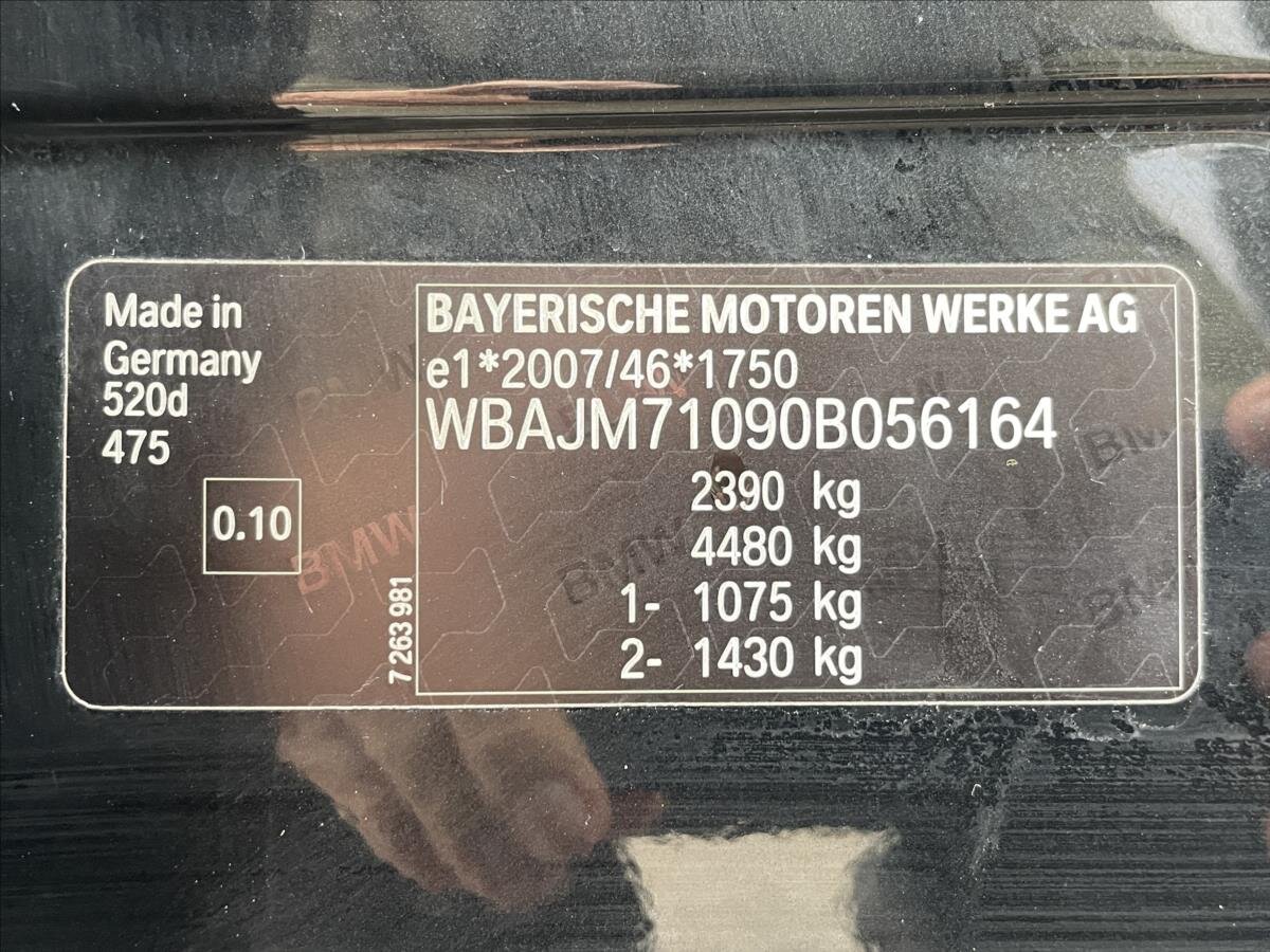 BMW Řada 5 Kombi 2,0 l 140 kw