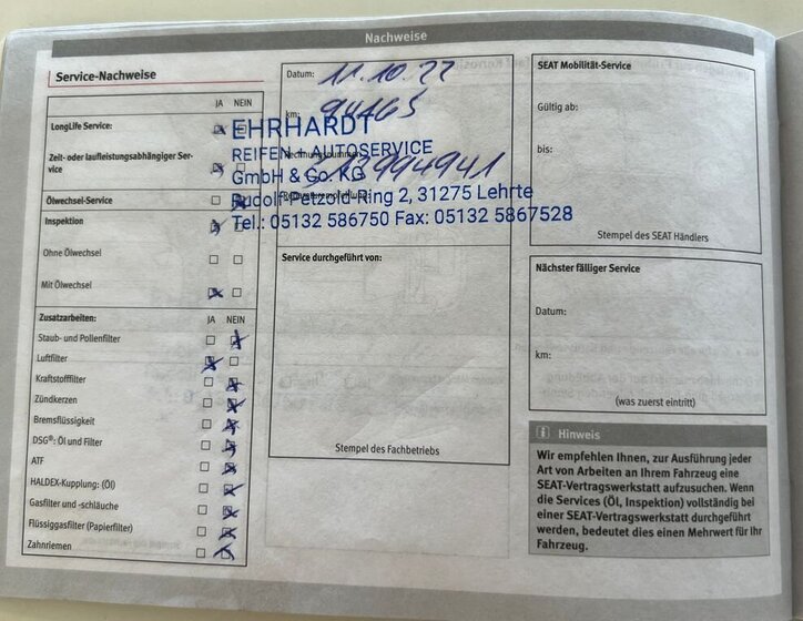 Seat Ibiza Kombi 1,2 l 51 kw