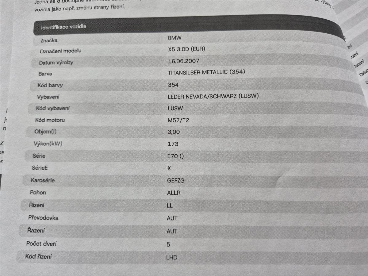 BMW X5 SUV / Terénní 3,0 l 173 kw