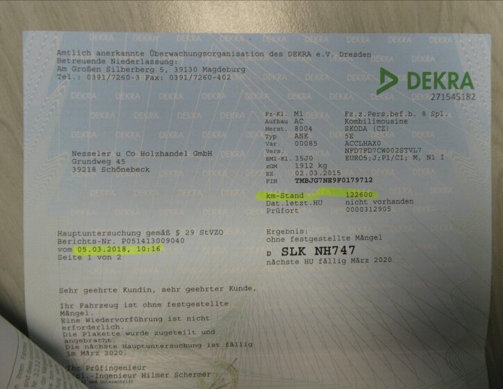 Škoda Octavia Kombi 1,6 l 77 kw