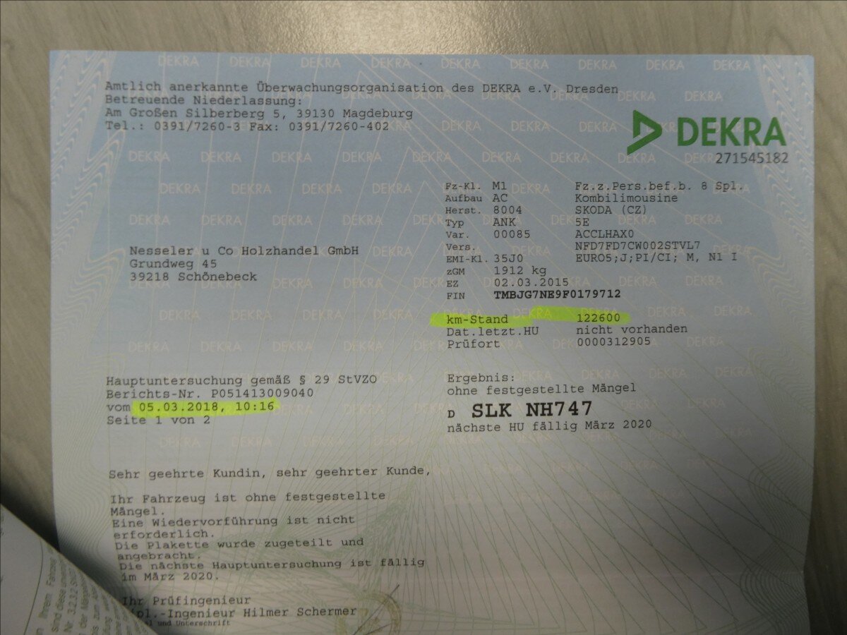 Škoda Octavia Kombi 1,6 l 77 kw