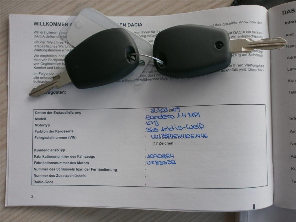 Dacia Sandero Hatchback 1,4 l 55 kw