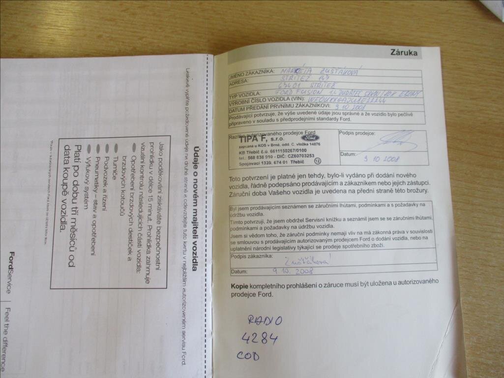 Ford Fusion Kombi 1,4 l 59 kw