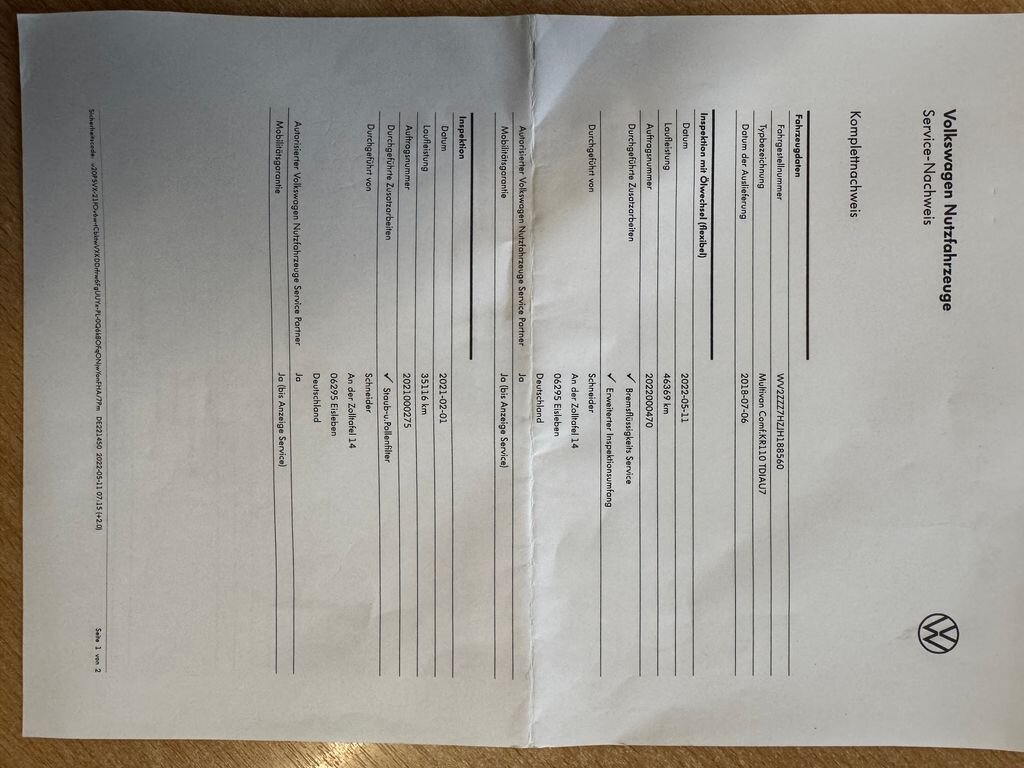 Volkswagen Multivan VAN-Minibus 2,0 l 110 kw