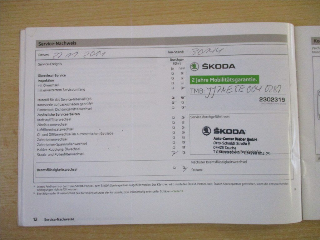 Škoda Octavia Kombi 2,0 l 110 kw