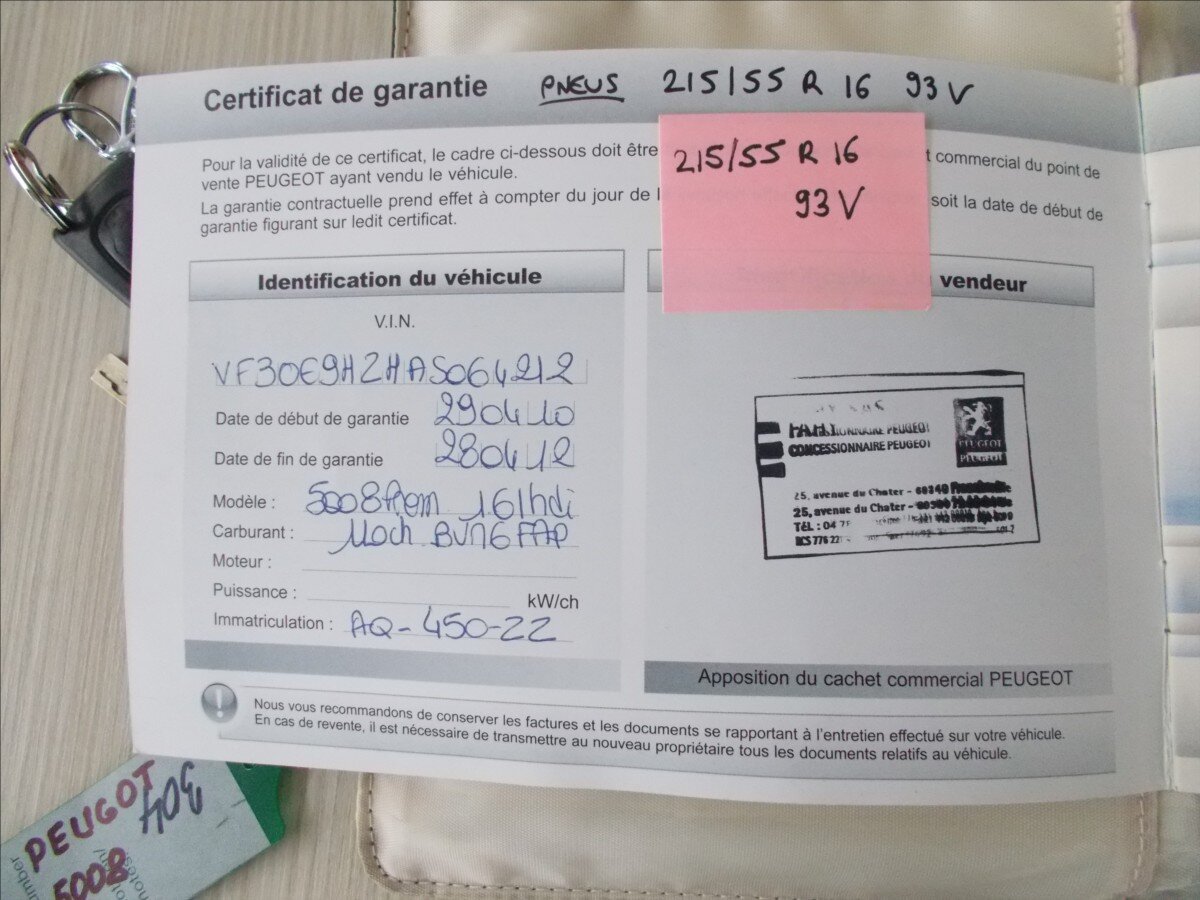 Peugeot 5008 MPV 1,6 l 80 kw