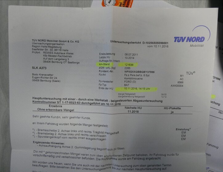 Ford Mondeo Kombi 1,6 l 85 kw