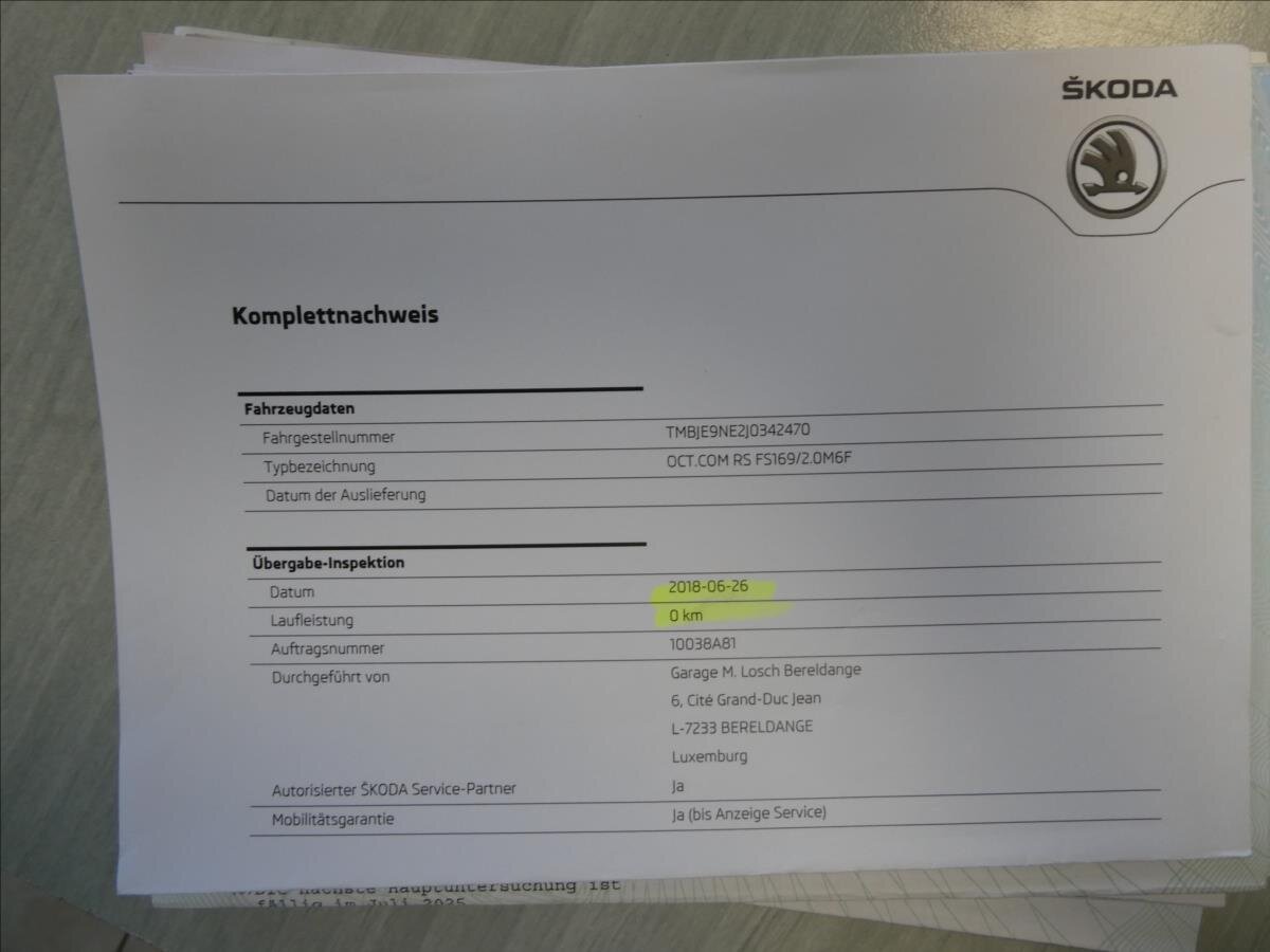 Škoda Octavia Kombi 2,0 l 169 kw