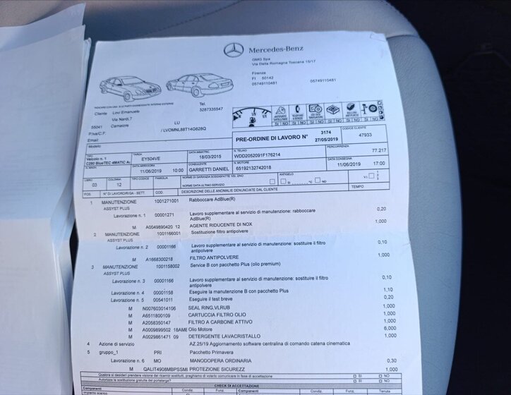 Mercedes-Benz Třídy C Kombi 2,1 l 150 kw