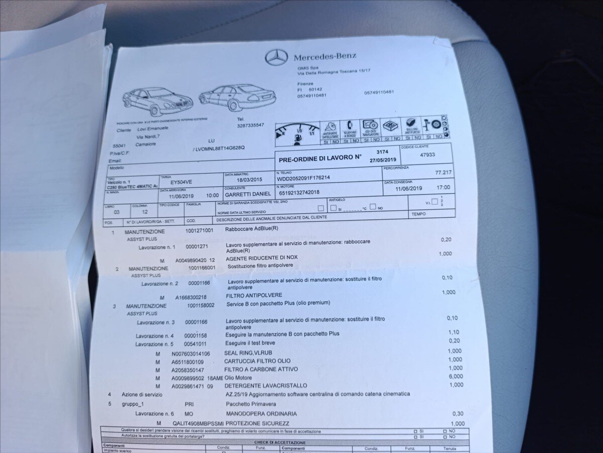 Mercedes-Benz Třídy C Kombi 2,1 l 150 kw