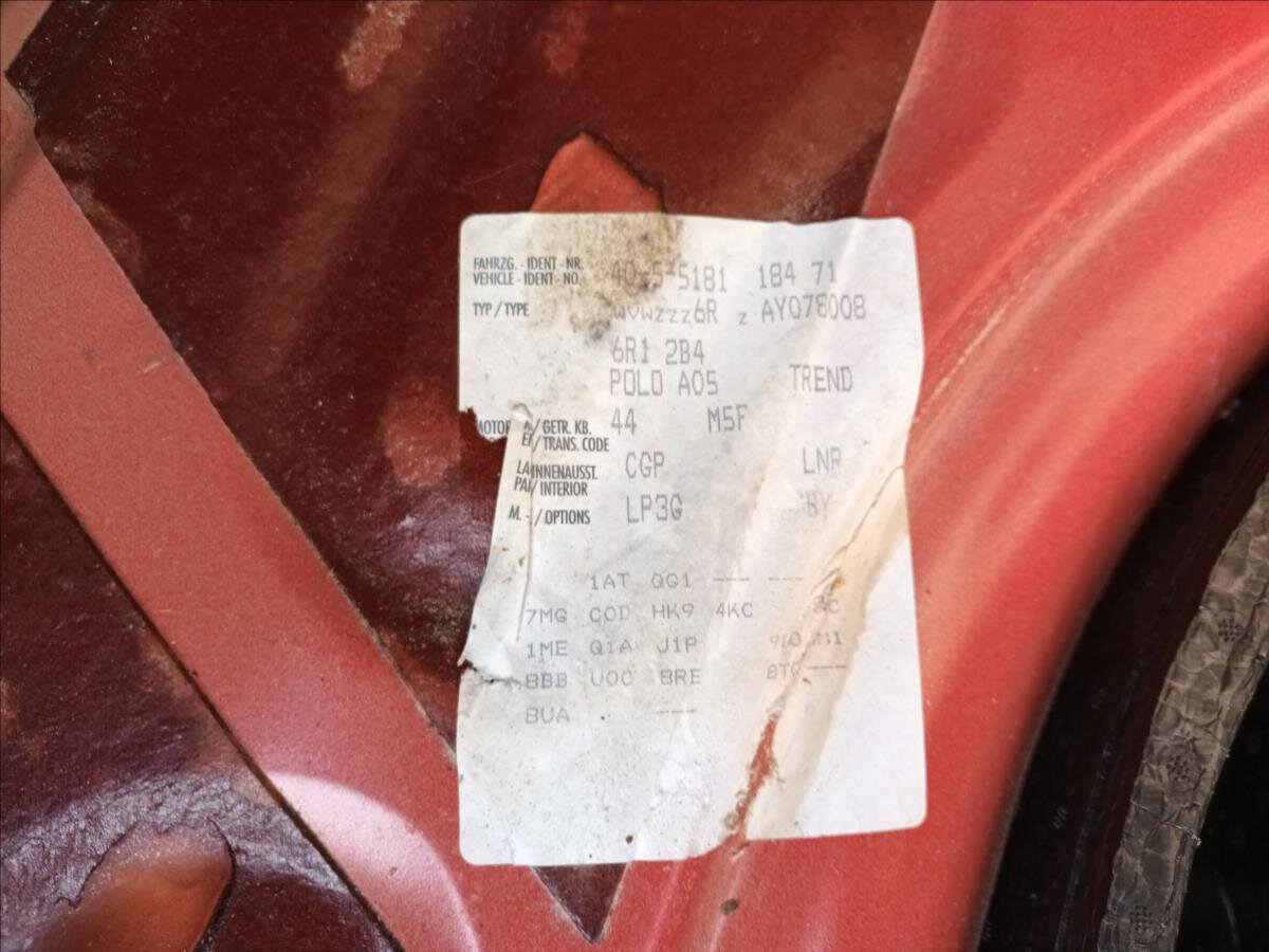 Volkswagen Polo Hatchback 1,2 l 44 kw