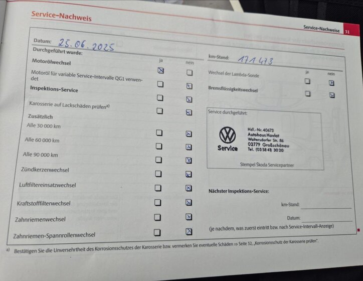 Škoda Octavia Kombi 1,4 l 90 kw