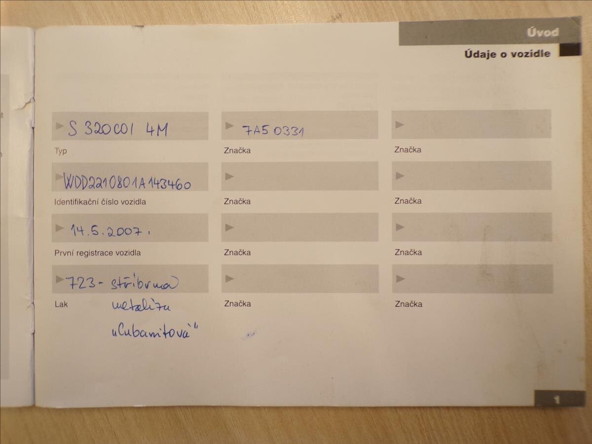 Mercedes-Benz Třídy S Sedan / Limuzína 3,0 l 173 kw