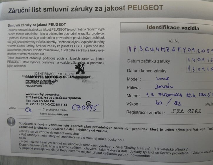 Peugeot 2008 SUV 1,2 l 60 kw