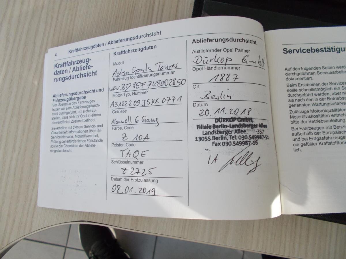 Opel Astra Kombi 1,6 l 81 kw