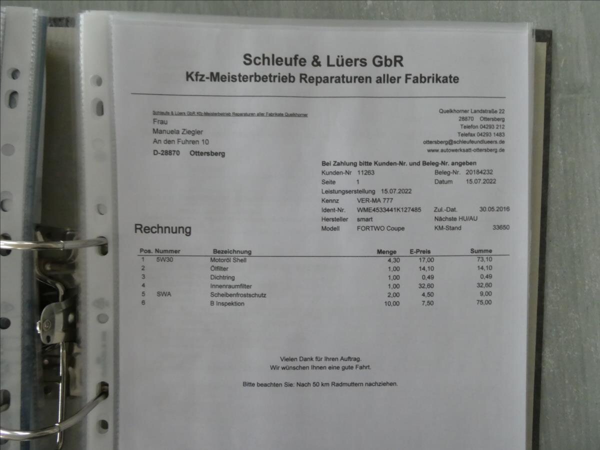 Smart Fortwo Hatchback 898,0 66 kw