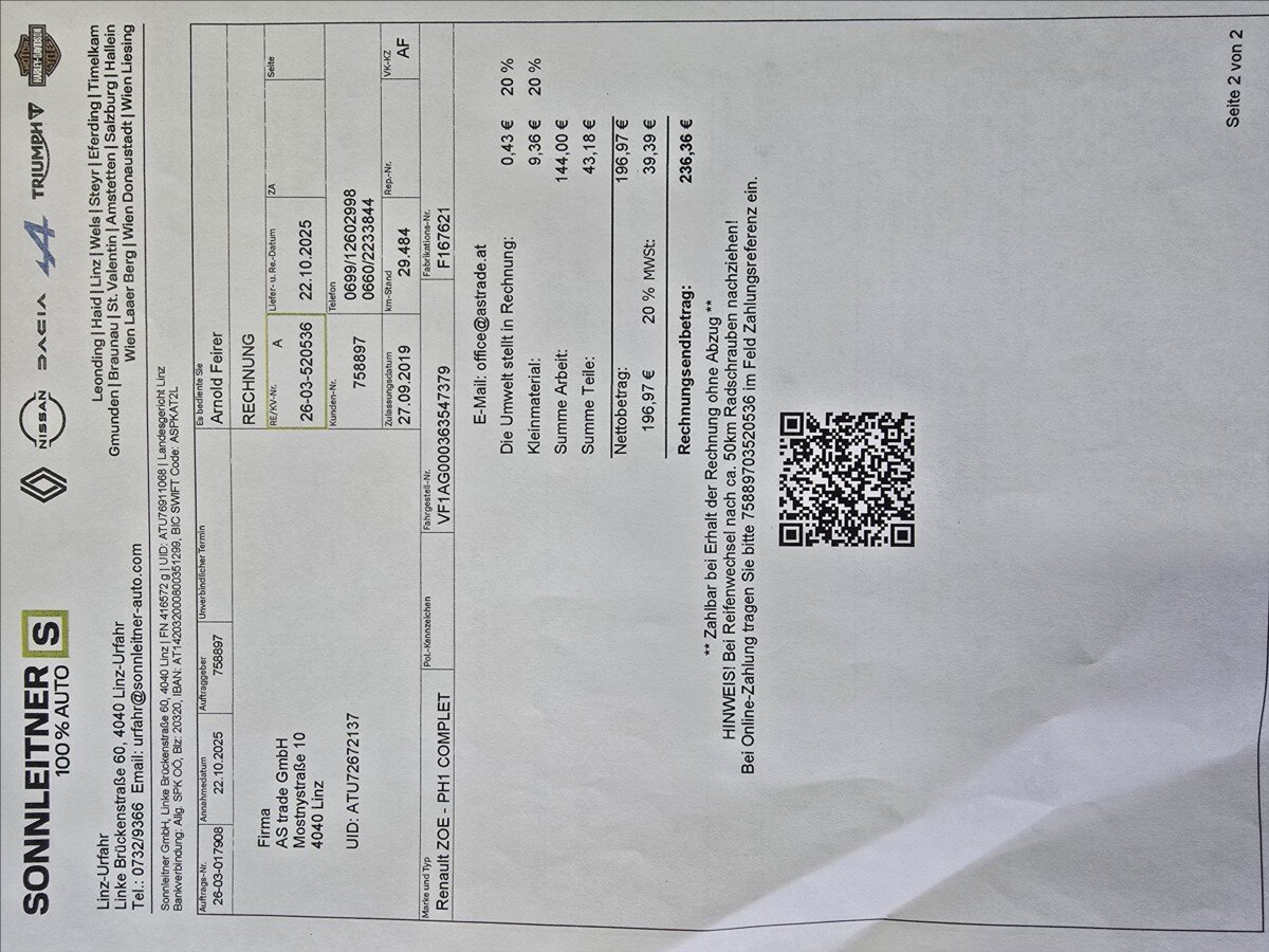 Renault ZOE Hatchback 0,0 80 kw