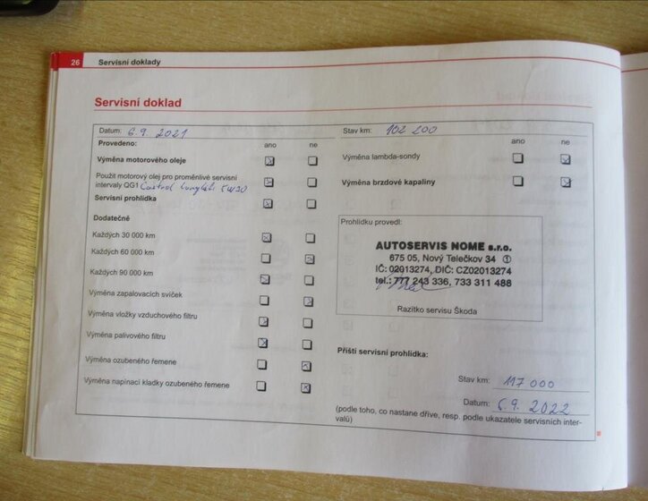 Škoda Octavia Sedan / Limuzína 1,6 l 75 kw