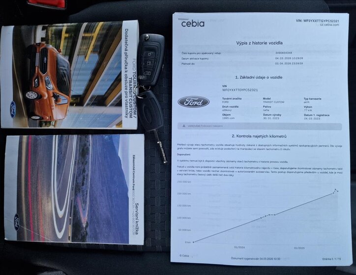 Ford Transit Custom Skříň 2,0 l 77 kw