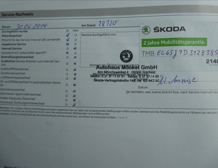 Škoda Fabia Hatchback 1,6 l 77 kw