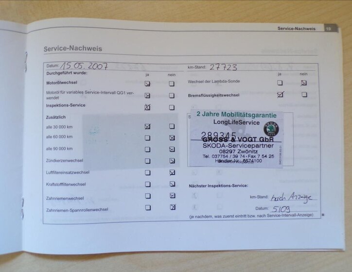 Škoda Octavia Kombi 1,9 l 81 kw