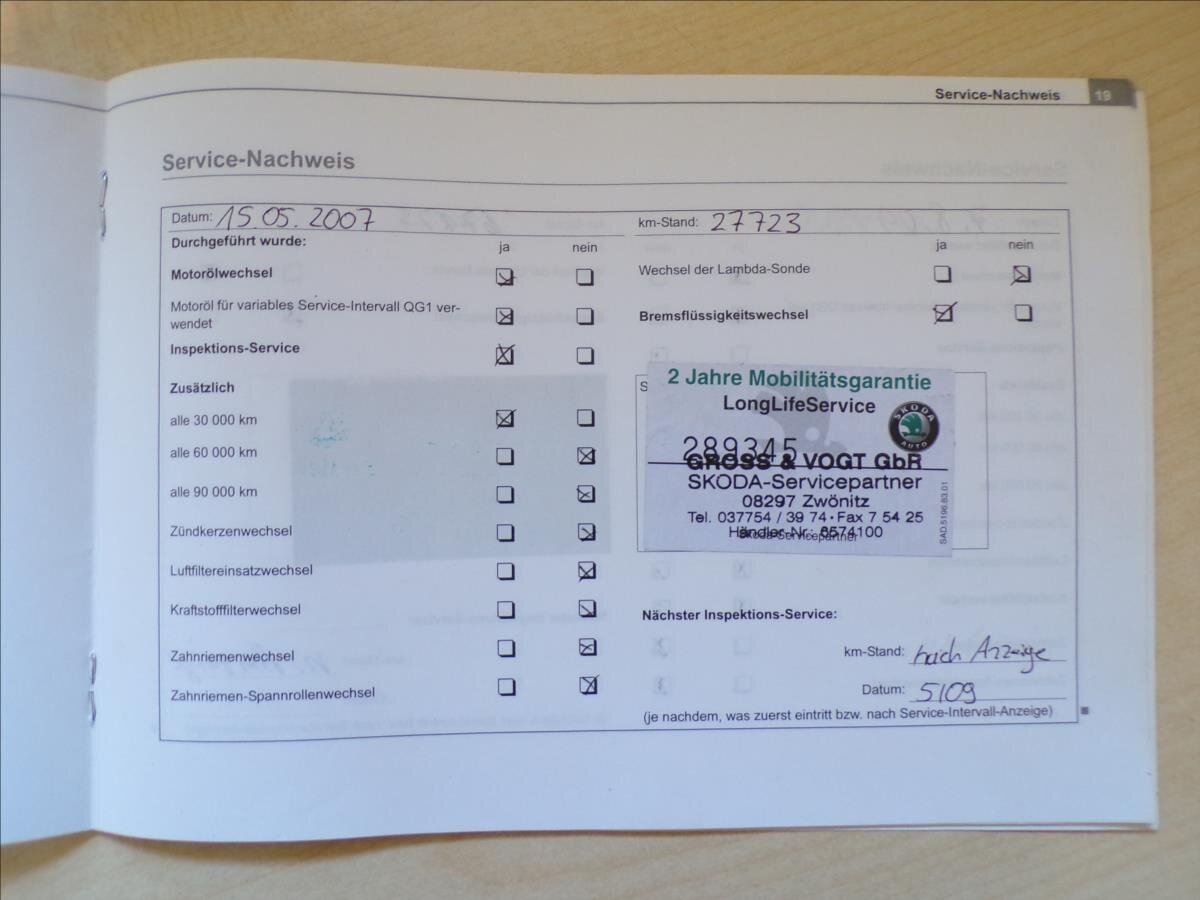 Škoda Octavia Kombi 1,9 l 81 kw