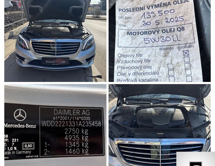 Mercedes-Benz Třídy S Sedan / Limuzína 3,0 l 190 kw