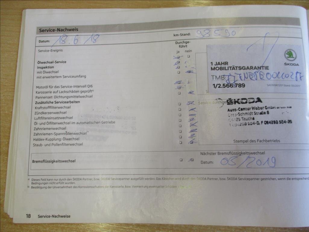 Škoda Octavia Kombi 2,0 l 110 kw