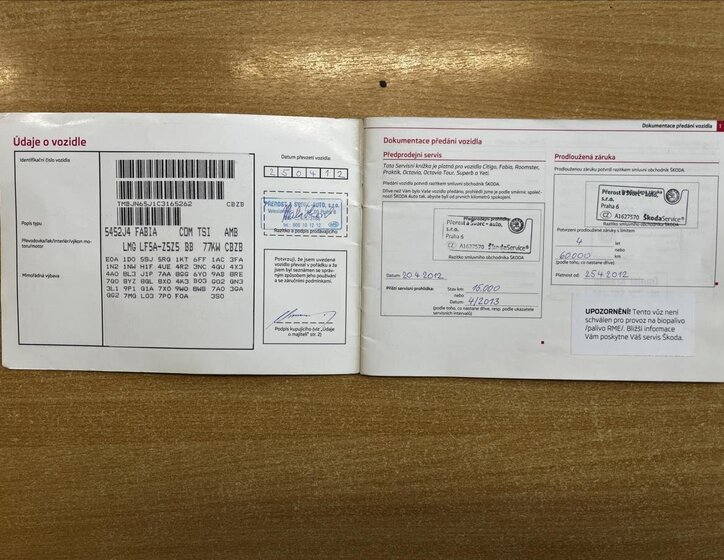 Škoda Fabia Kombi 1,2 l 77 kw